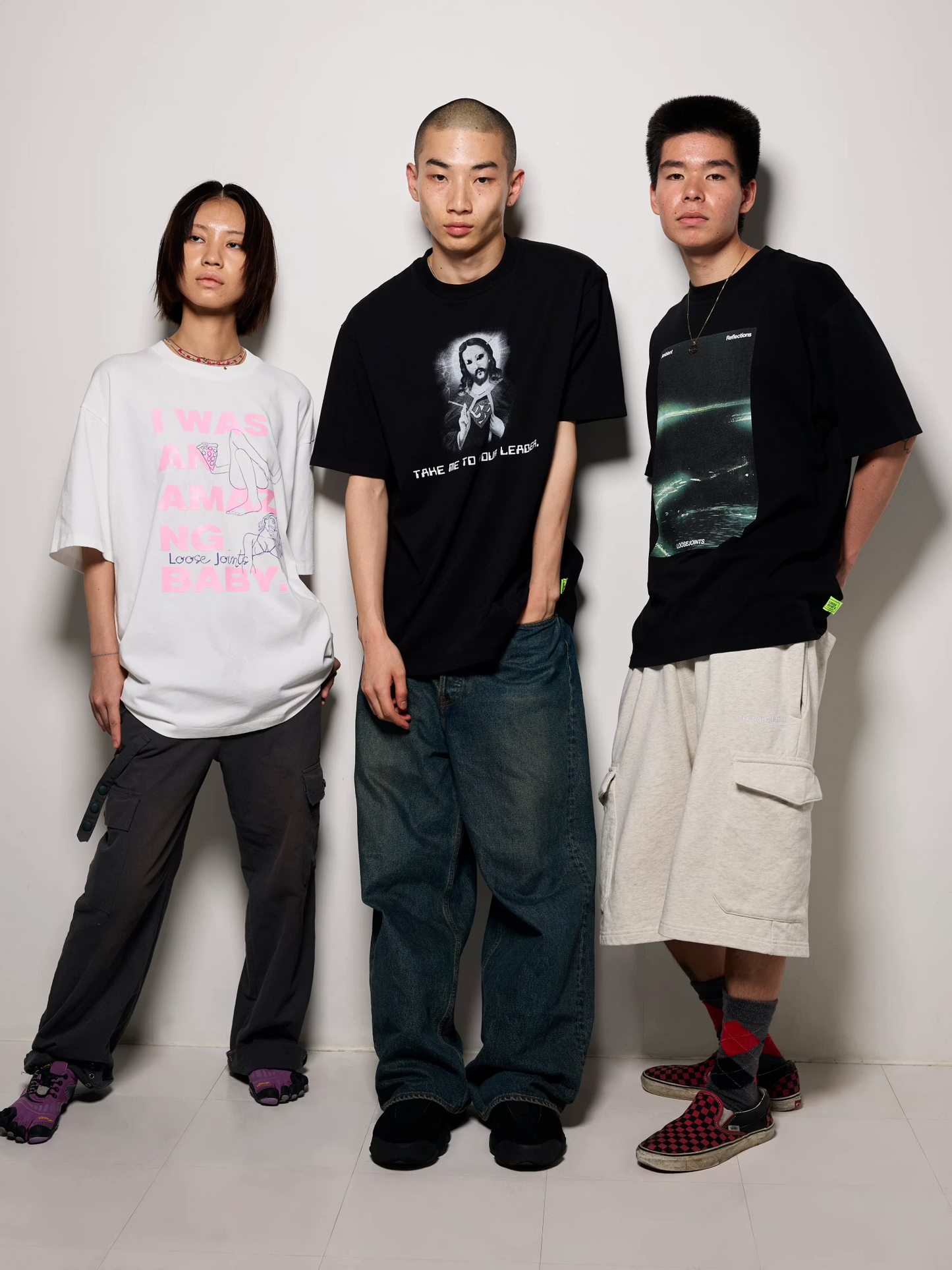 LOOSEJOINTS_YUSHI ARIMURA - 'Ambient Reflections' S/S TEE (Black)