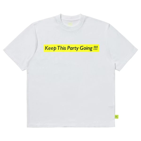 LOOSEJOINTS_DAISUKE YOKOYAMA - 'Keep This Party Going !!!#2' S/S TEE (White)