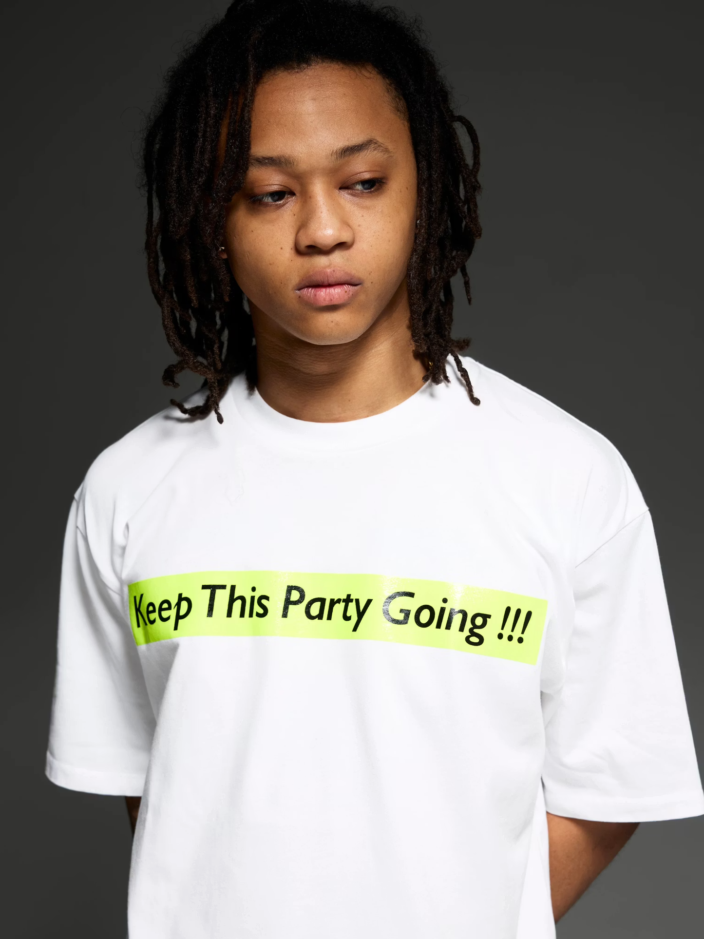 LOOSEJOINTS_DAISUKE YOKOYAMA - 'Keep This Party Going !!!#2' S/S TEE (White)