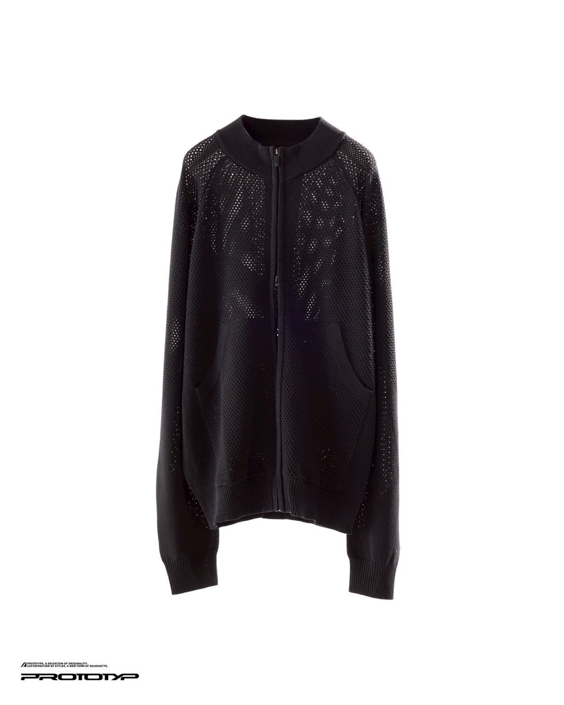 PROTOTYP_PTP-25A-KT-JKT-001 ACCELERATION AERO Patchwork Knit JKT (Black)