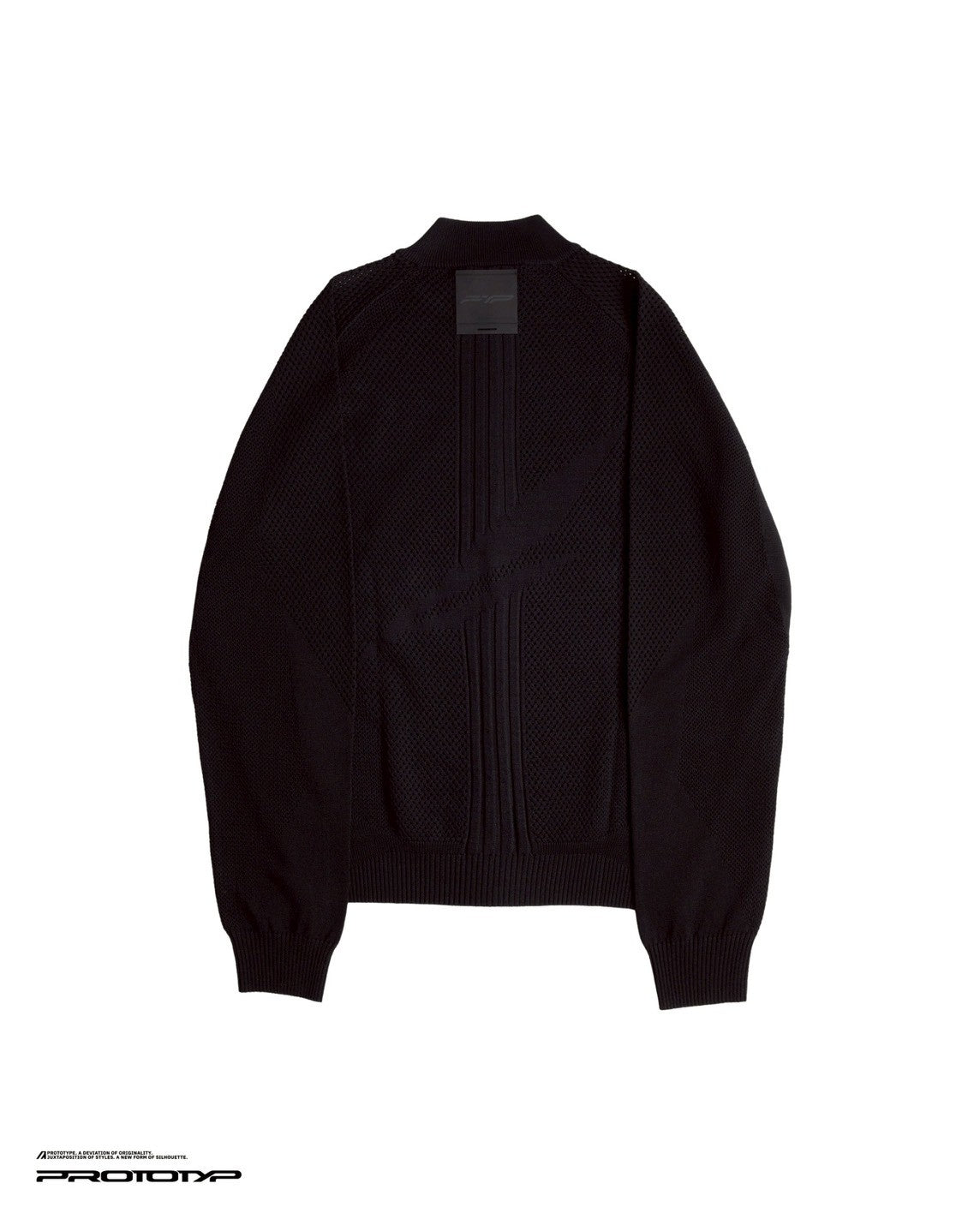 PROTOTYP_PTP-25A-KT-JKT-001 ACCELERATION AERO Patchwork Knit JKT (Black)