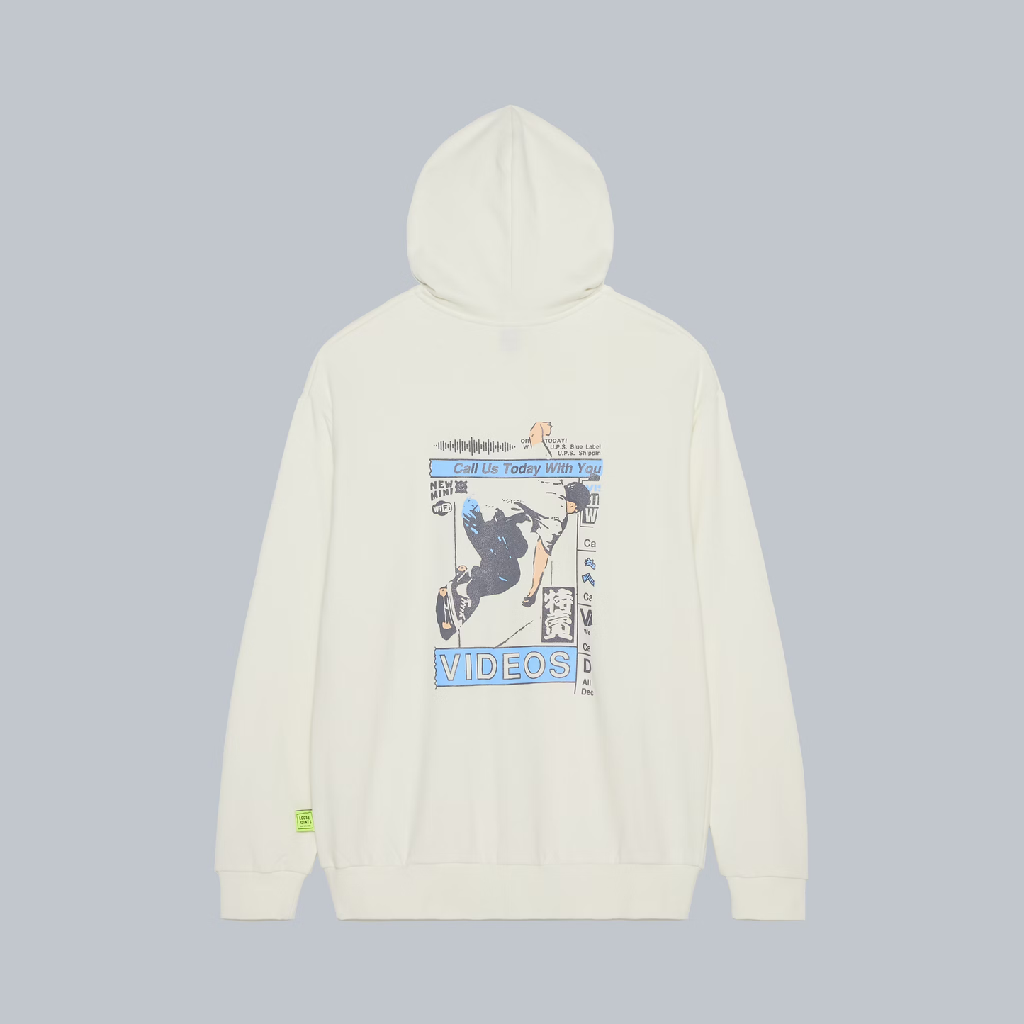 LOOSEJOINTS_SHUHEI ABE - 'Wall Ass Today AD' Hoodie (Off White)
