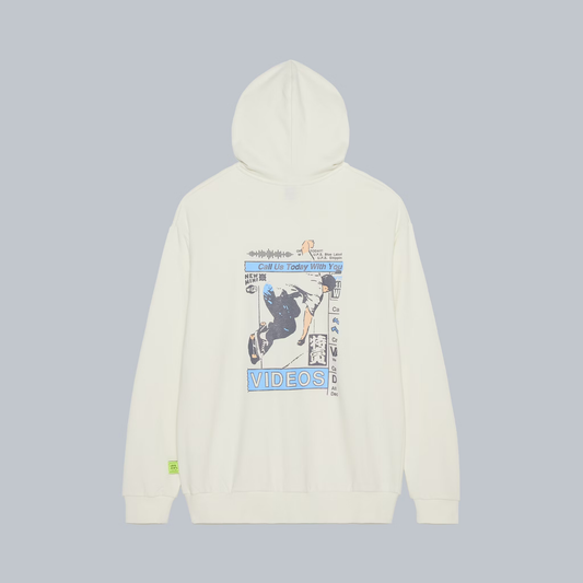 LOOSEJOINTS_SHUHEI ABE - 'Wall Ass Today AD' Hoodie (Off White)