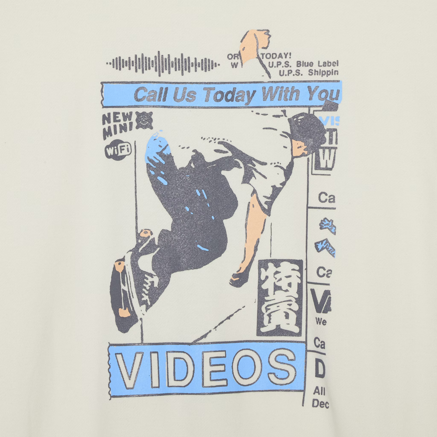 LOOSEJOINTS_SHUHEI ABE - 'Wall Ass Today AD' Hoodie (Off White)