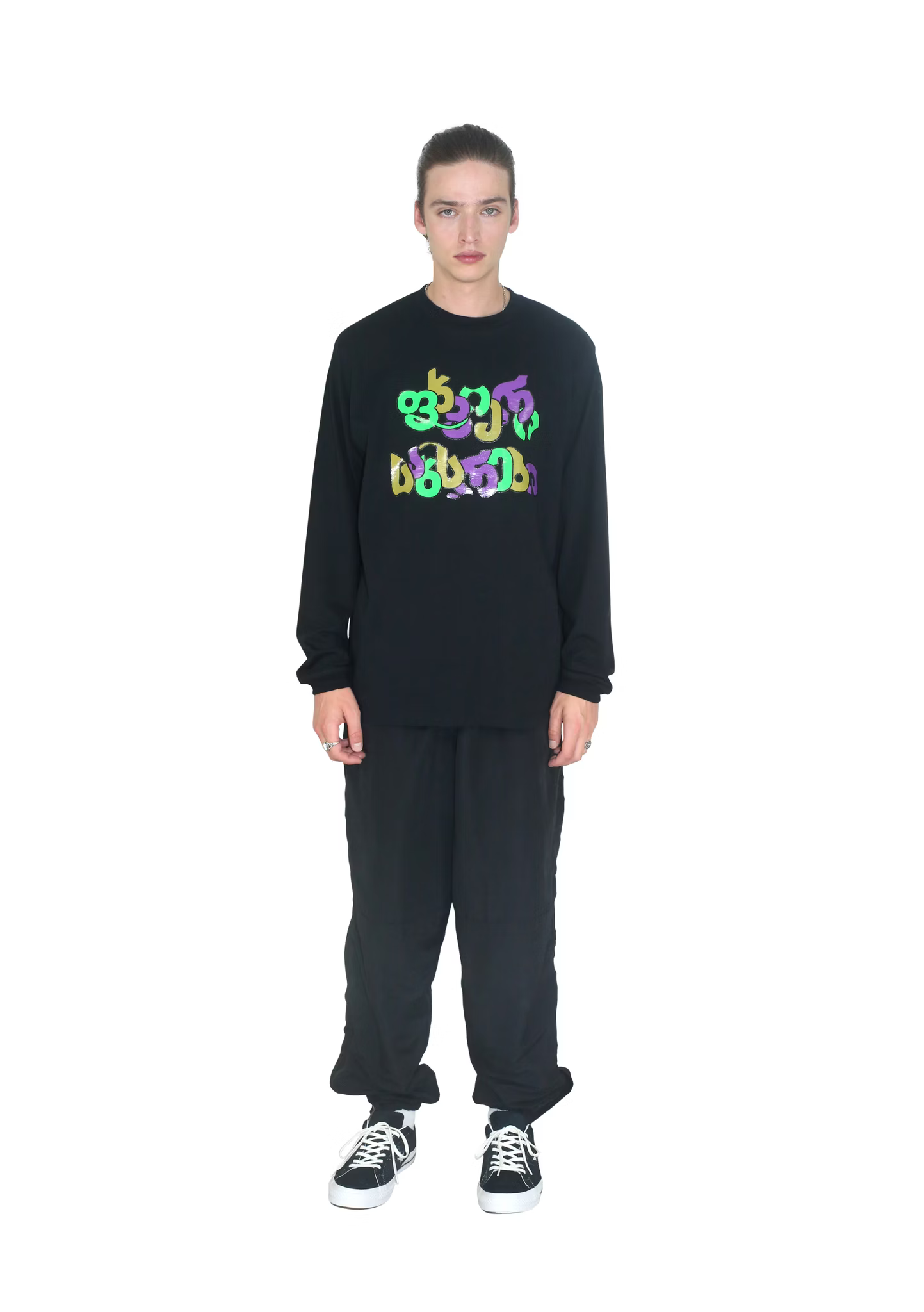 LOOSEJOINTS_SICK ATE SIN (SPAK FOR TOKYO) - 'unknown field obscurity jp (2022)' S/S TEE (Black)