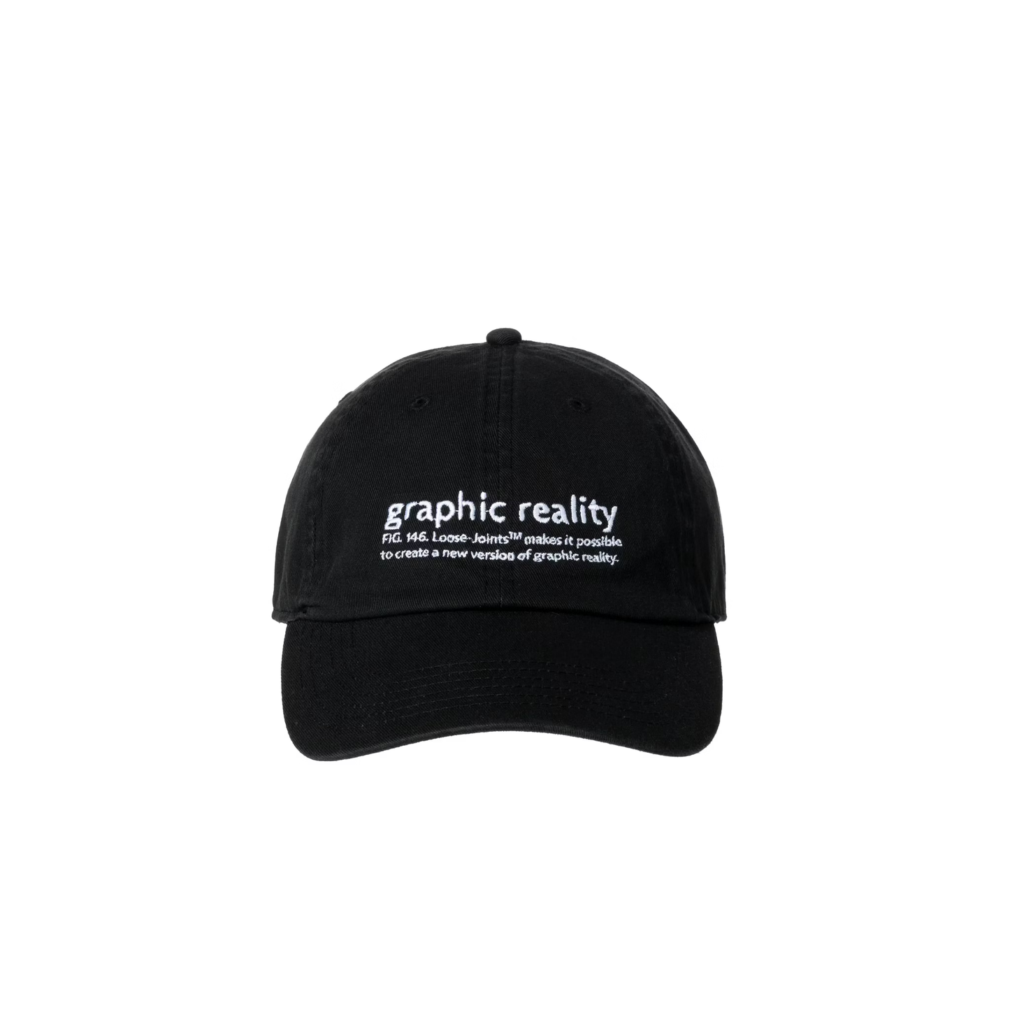LOOSEJOINTS_ED DAVIS - 'Graphic Reality' BASEBALL CAP (Black)