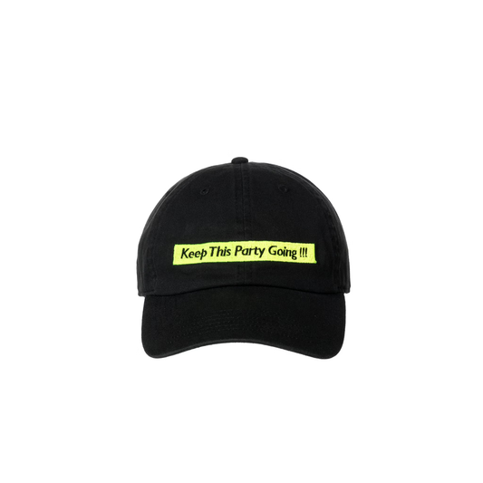 LOOSEJOINTS_DAISUKE YOKOYAMA - 'Keep This Party Going !!!' BASEBALL CAP (Black)