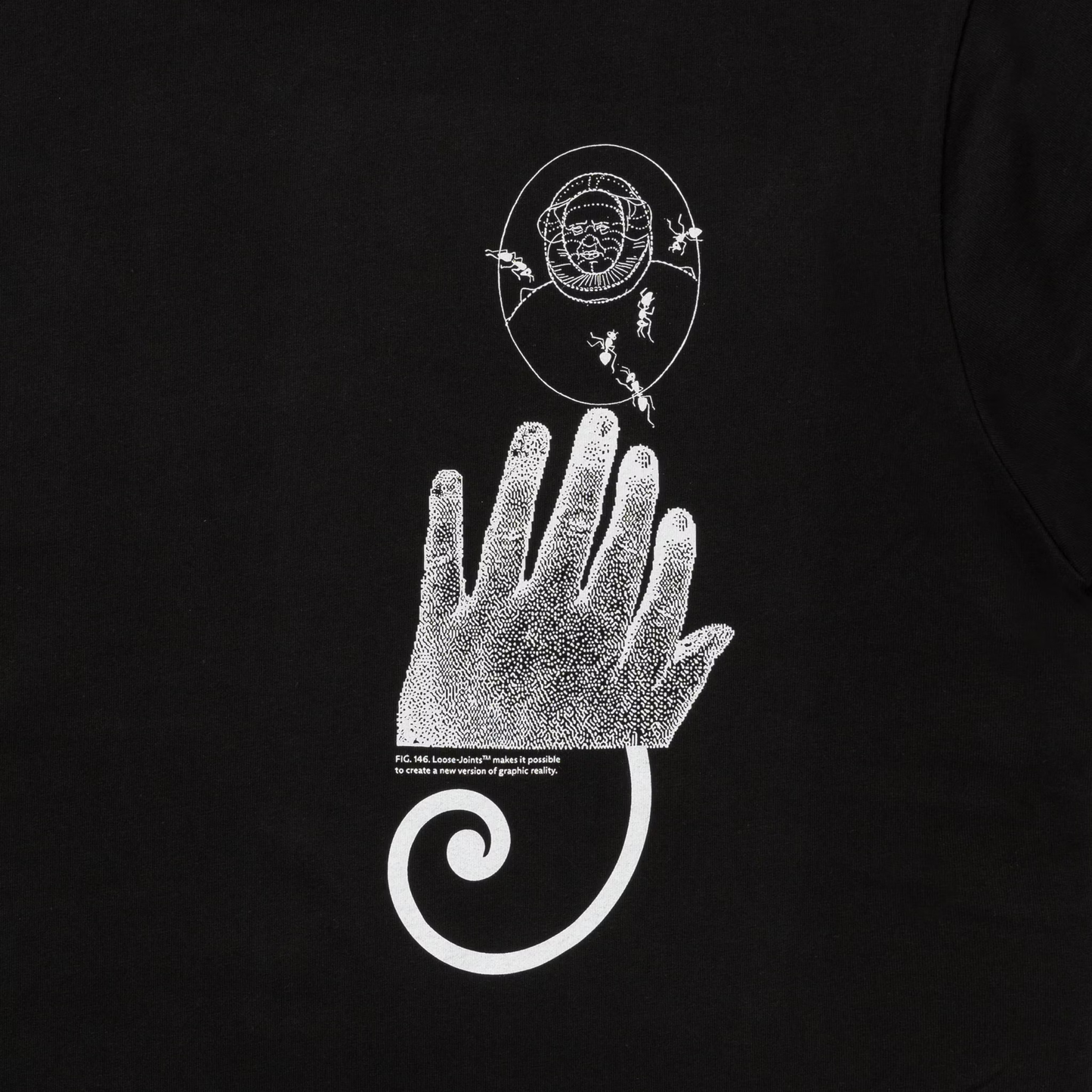 LOOSEJOINTS_ED DAVIS - 'Graphic Reality' S/S TEE (Black)