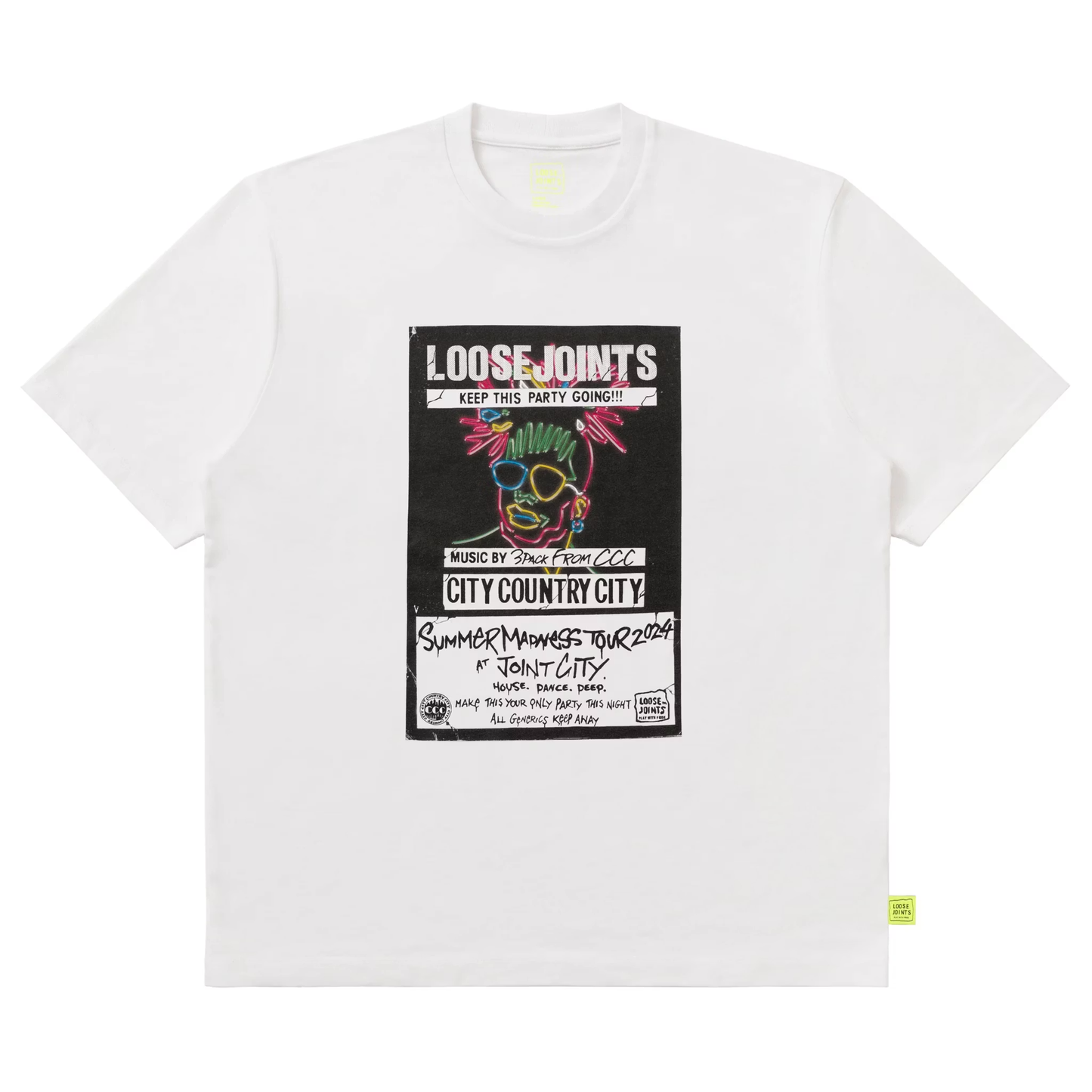 LOOSEJOINTS_CITY COUNTRY CITY® - 'Joint City ' S/S TEE (White)