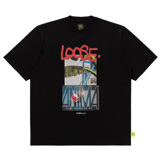 LOOSEJOINTS_CLAY ARLINGTON - 'ANIMA' S/S TEE (Black)