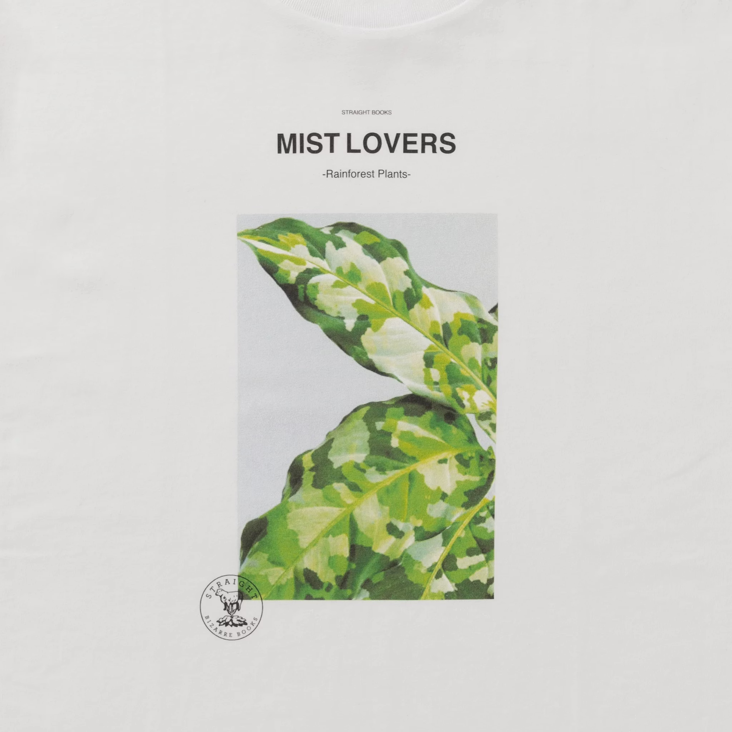 LOOSEJOINTS_STRAIGHT - 'MIST LOVERS - Rainforest Plants' S/S TEE (White)