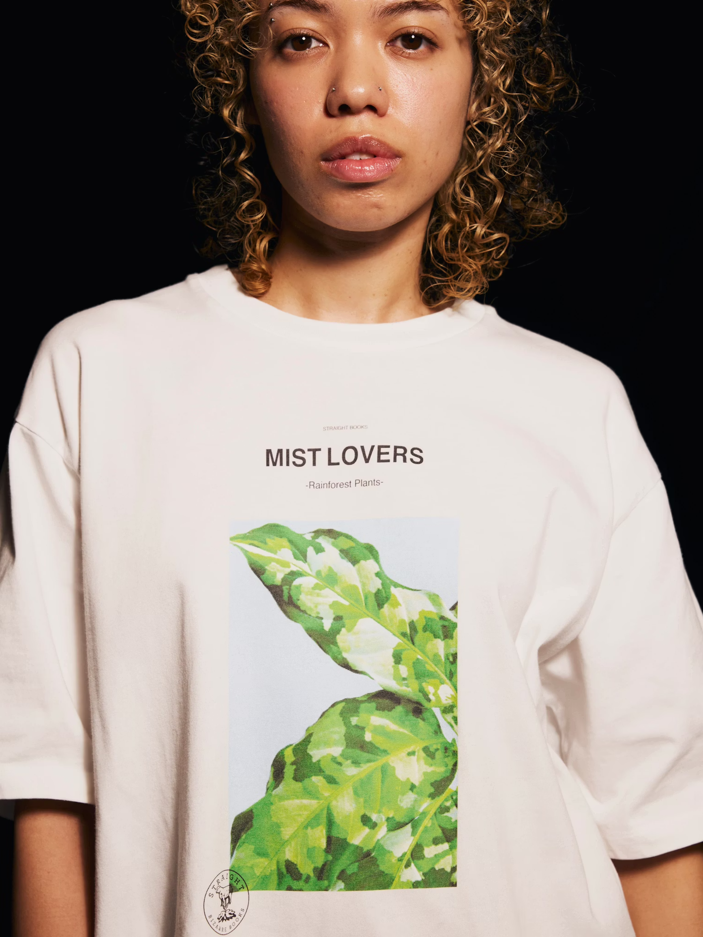 LOOSEJOINTS_STRAIGHT - 'MIST LOVERS - Rainforest Plants' S/S TEE (White)