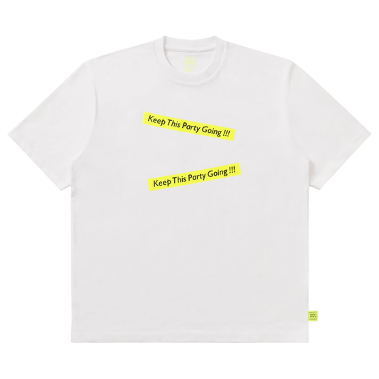 LOOSEJOINTS_DAISUKE YOKOYAMA - 'Keep This Party Going !!!' S/S TEE (White)