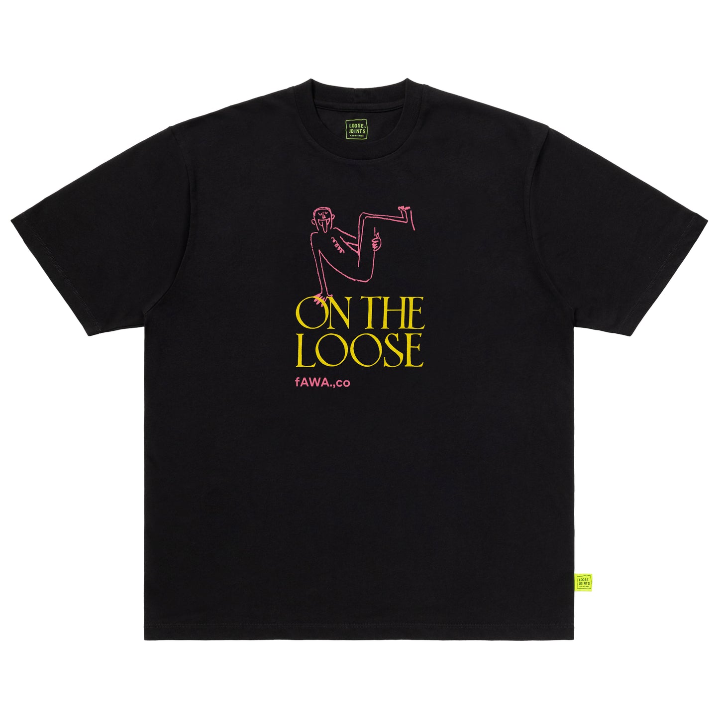 LOOSEJOINTS_CLAY ARLINGTON - 'ON THE LOOSE' S/S TEE (Black)
