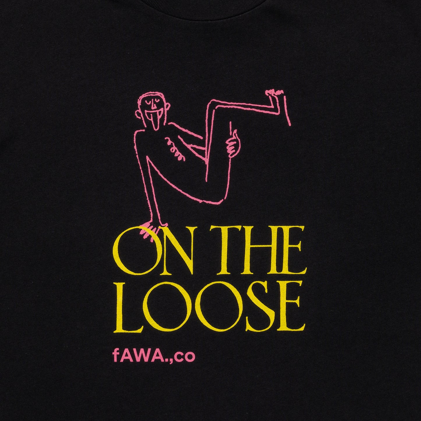 LOOSEJOINTS_CLAY ARLINGTON - 'ON THE LOOSE' S/S TEE (Black)
