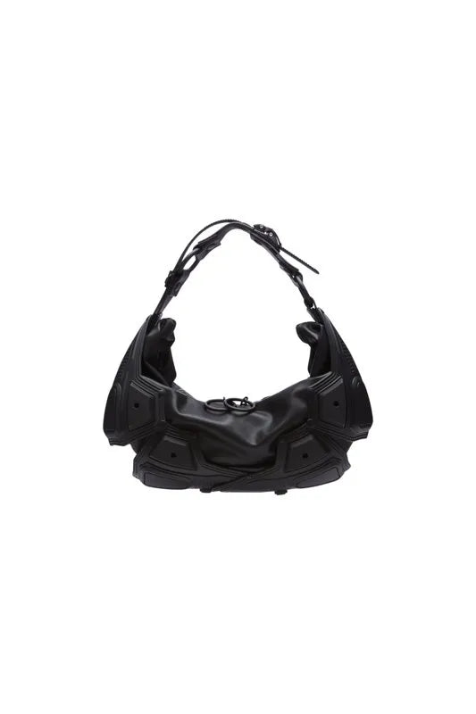 INNERRAUM_OBJECT M02 SMALL HALF MOON BAG / CROSSBODY BAG (Black Matt/Black Matt)