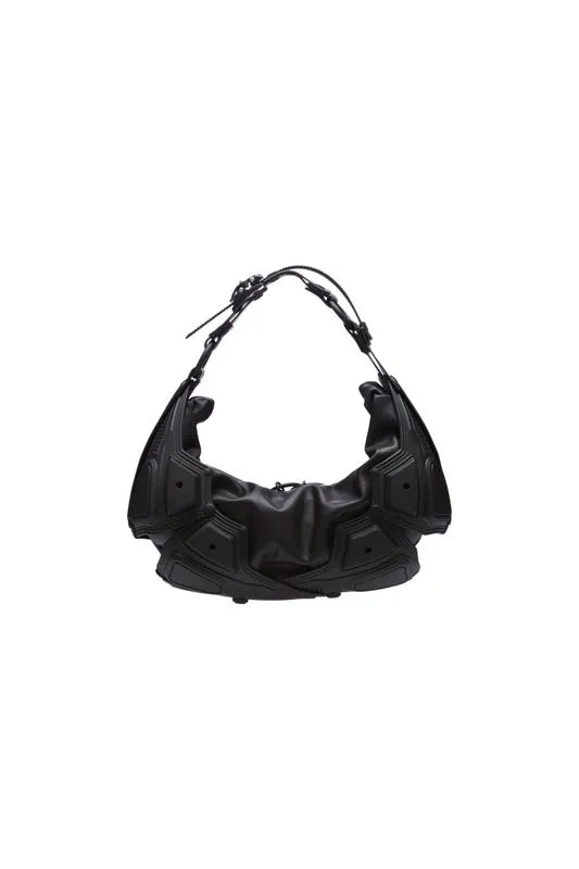 INNERRAUM_OBJECT M02 SMALL HALF MOON BAG / CROSSBODY BAG (Black Matt/Black Matt)