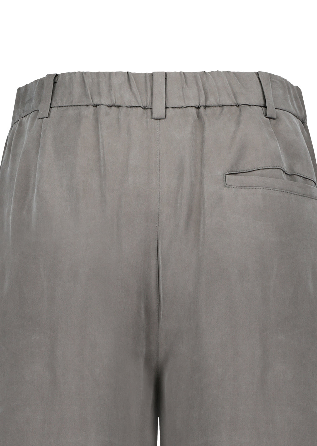 AMOMENTO_MEN'S CUPRO TWO TUCK WIDE PANTS (Grey)