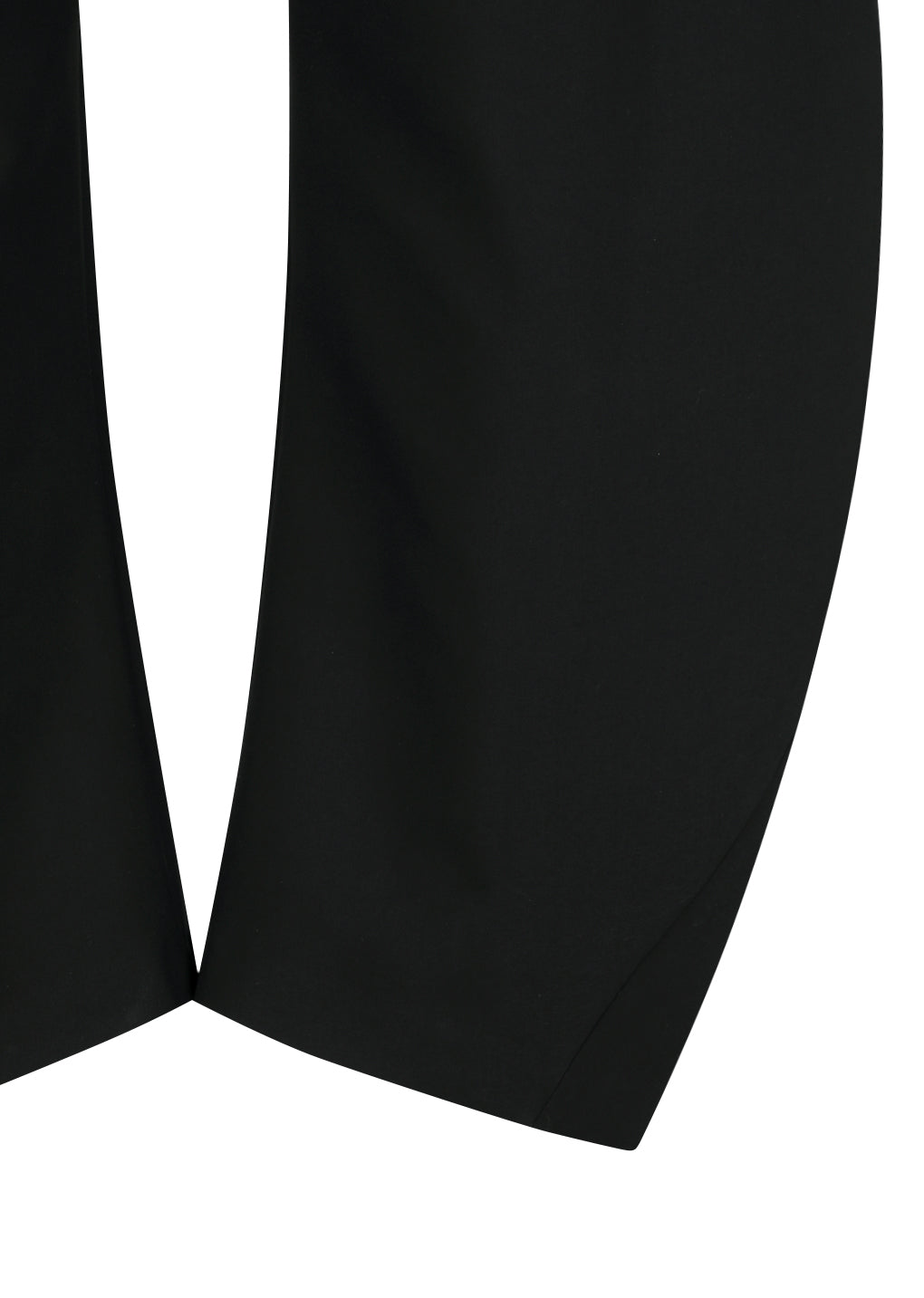 AMOMENTO_MEN'S CURVED SILHOUETTE PANTS (Black)