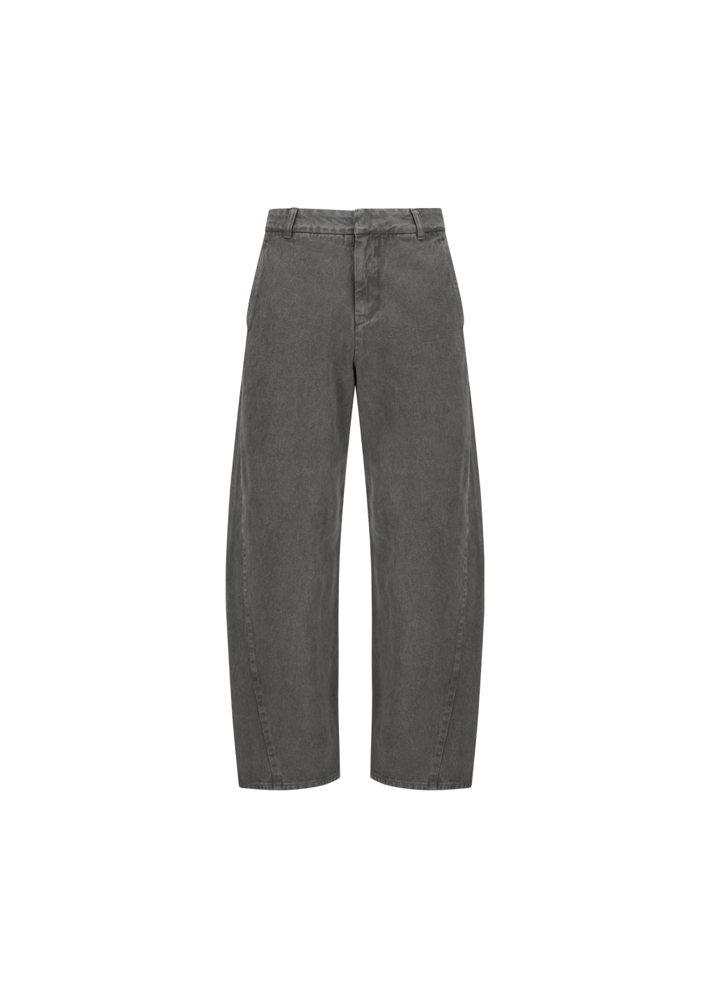 AMOMENTO_MEN'S GARMENTS DYED CURVED SEAM DENIM (Brown)