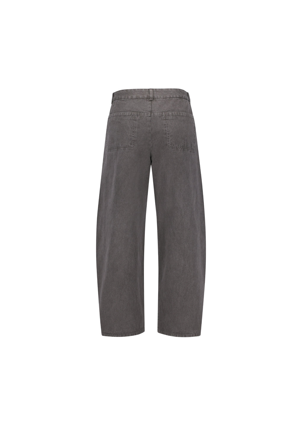 AMOMENTO_MEN'S GARMENTS DYED CURVED SEAM DENIM (Brown)