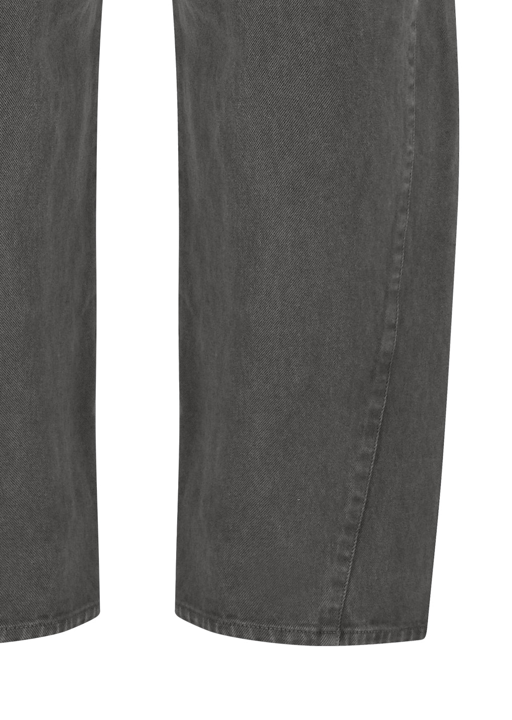 AMOMENTO_MEN'S GARMENTS DYED CURVED SEAM DENIM (Brown)