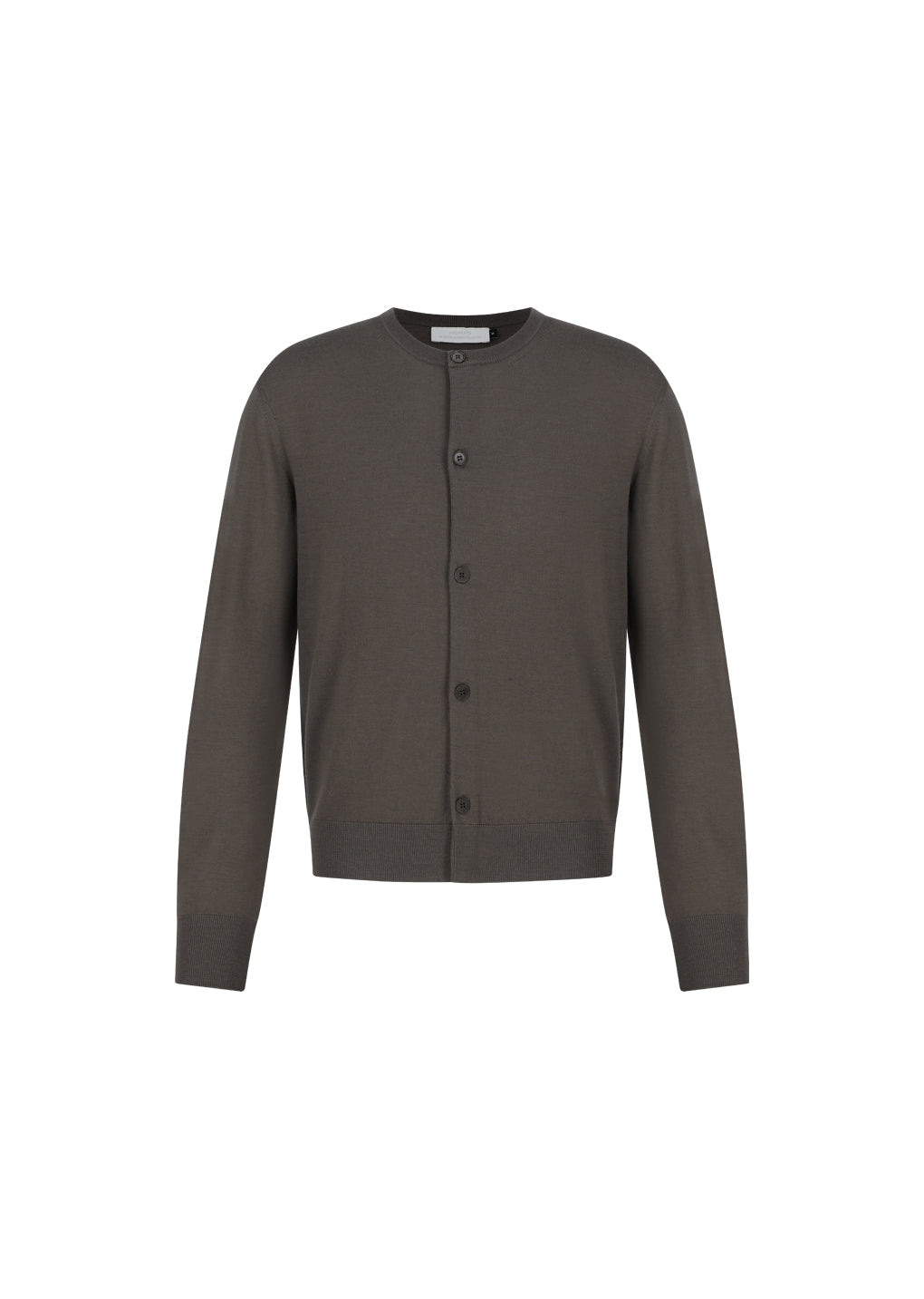 AMOMENTO_MEN'S WOOL CARDIGAN (Brown)