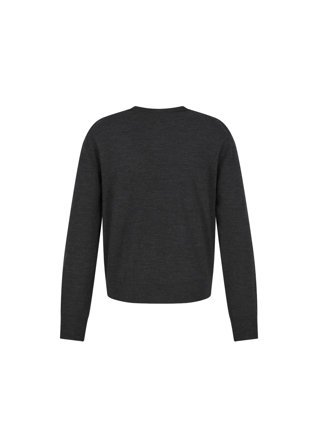 AMOMENTO_MEN'S WOOL CARDIGAN (Charcoal)