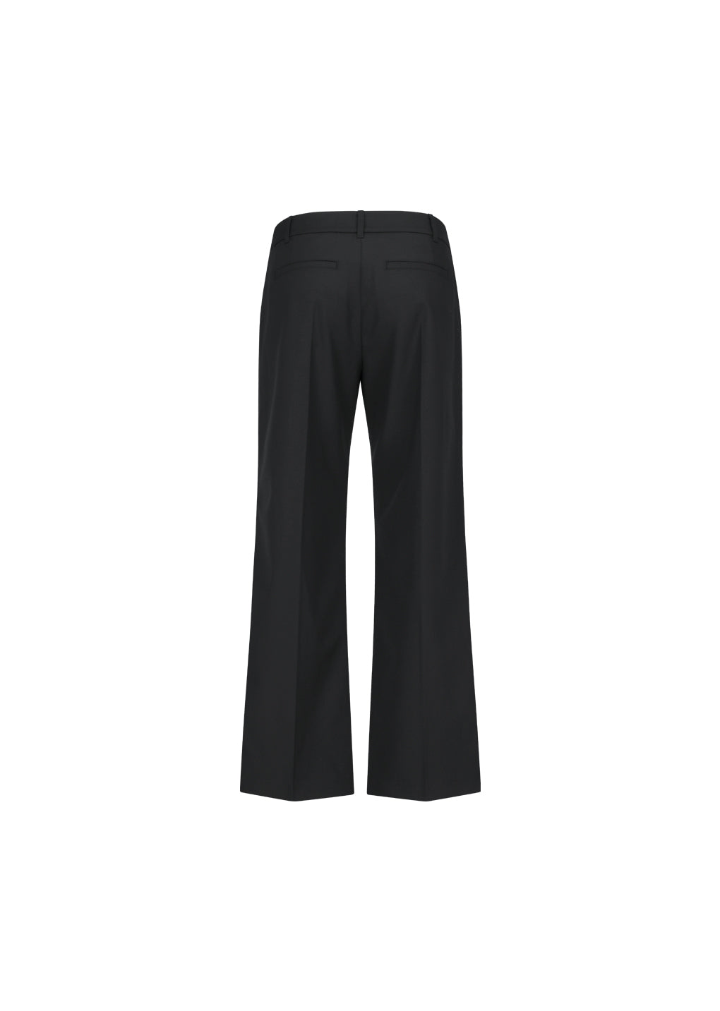 AMOMENTO_MEN'S WOOL FLARED PANTS (Black)