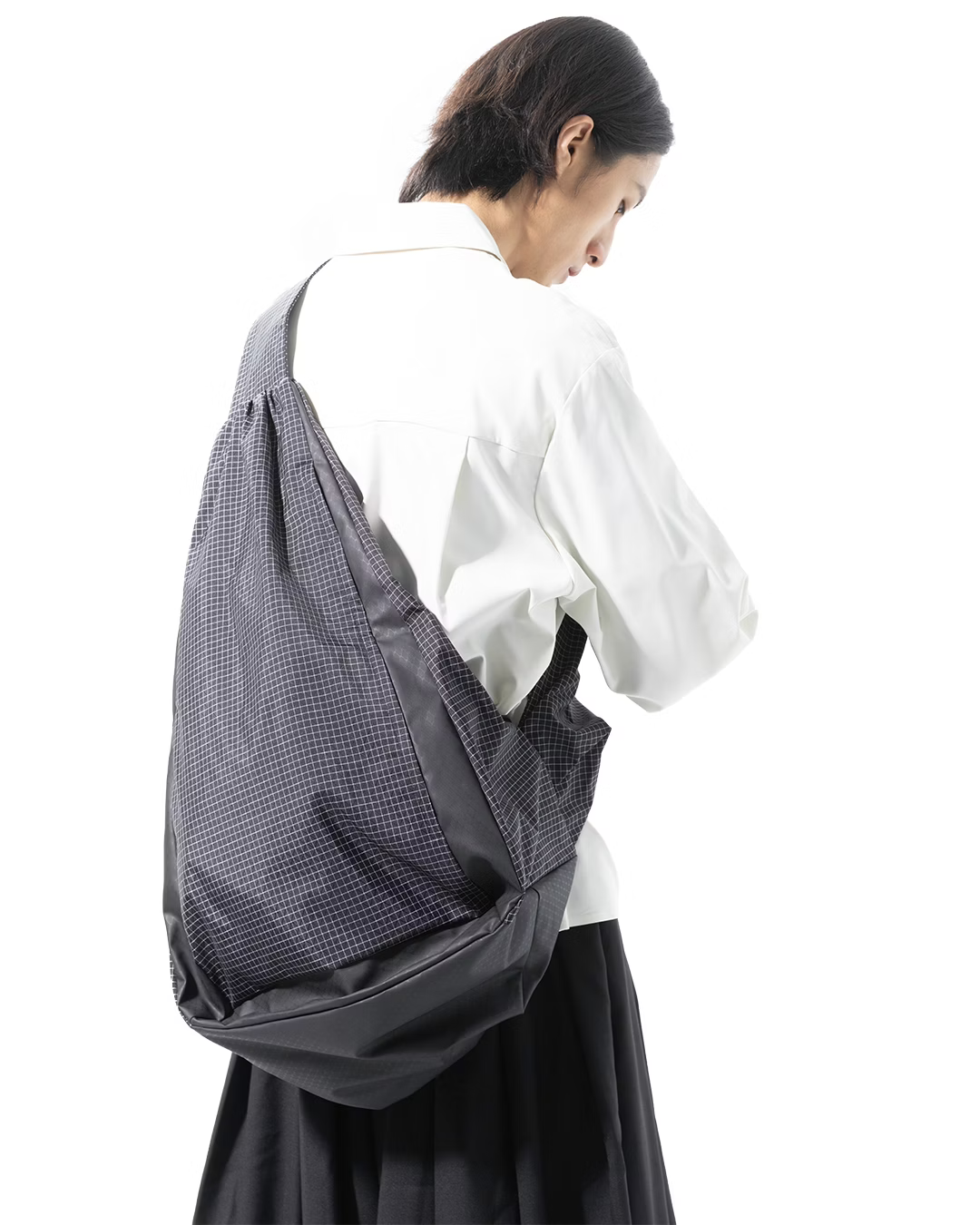 NOUVEAU PROJECT_RIPSTOP GRID BACKPACK (Black)
