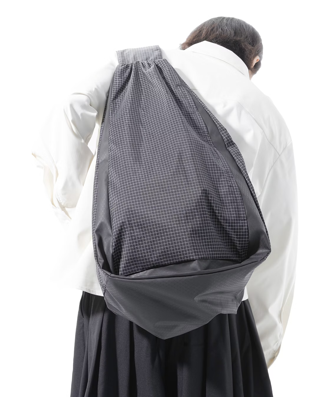 NOUVEAU PROJECT_RIPSTOP GRID BACKPACK (Black)