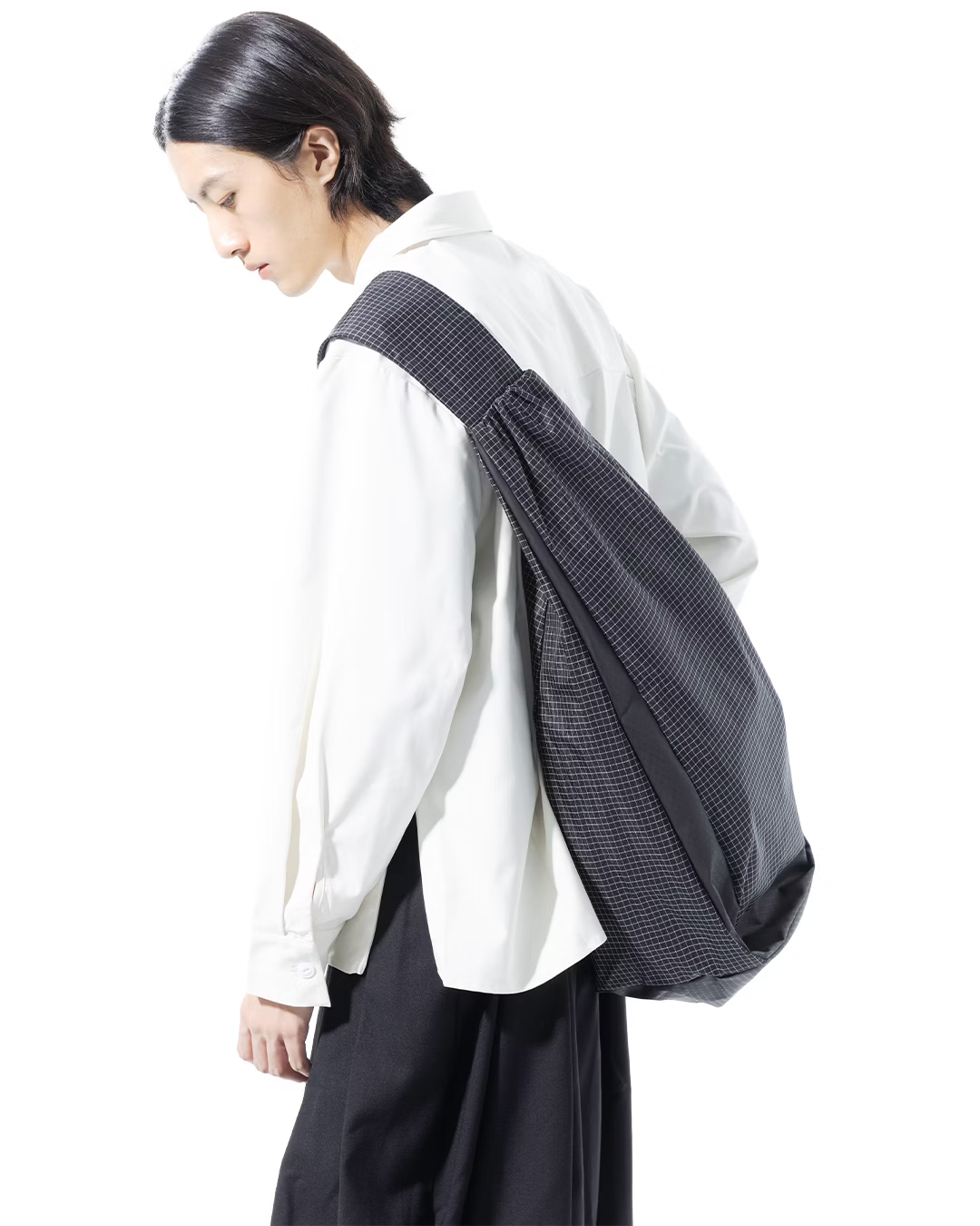 NOUVEAU PROJECT_RIPSTOP GRID BACKPACK (Black)