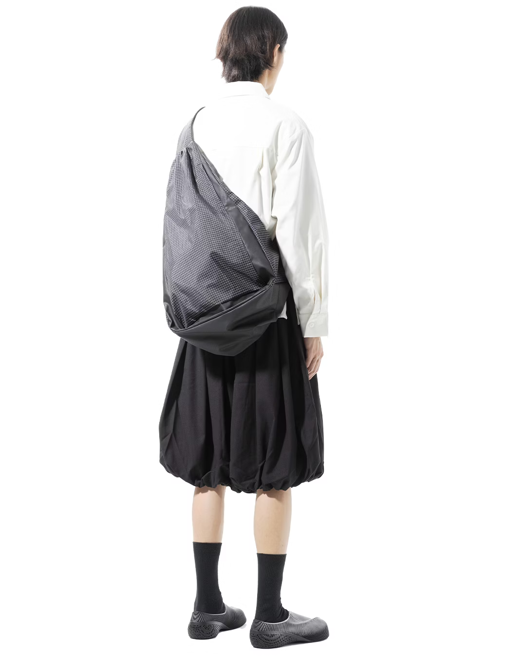 NOUVEAU PROJECT_RIPSTOP GRID BACKPACK (Black)