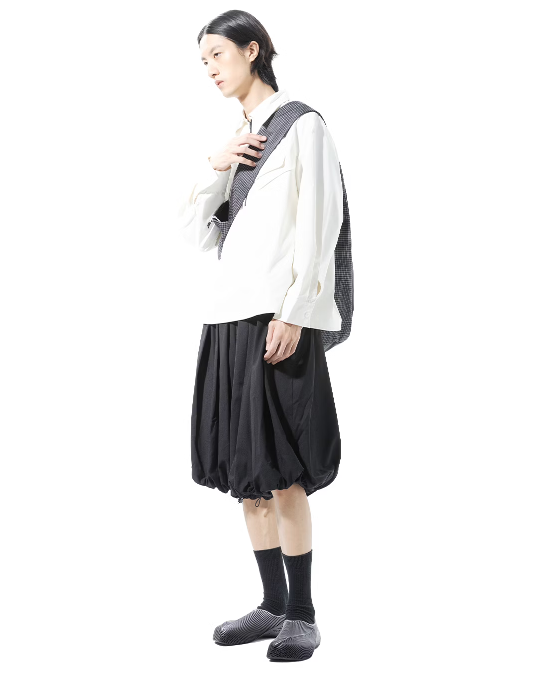 NOUVEAU PROJECT_RIPSTOP GRID BACKPACK (Black)