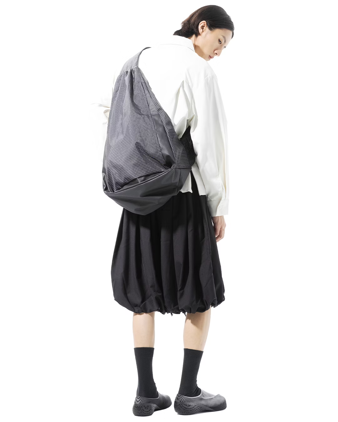 NOUVEAU PROJECT_RIPSTOP GRID BACKPACK (Black)