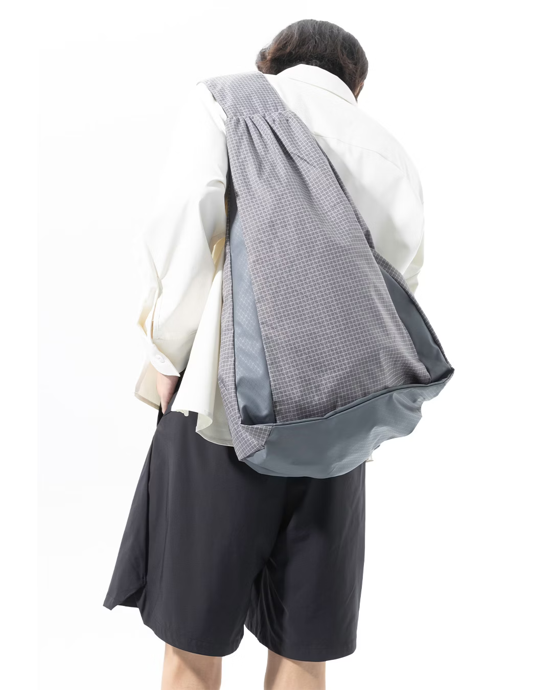 NOUVEAU PROJECT_RIPSTOP GRID BACKPACK (Grey)
