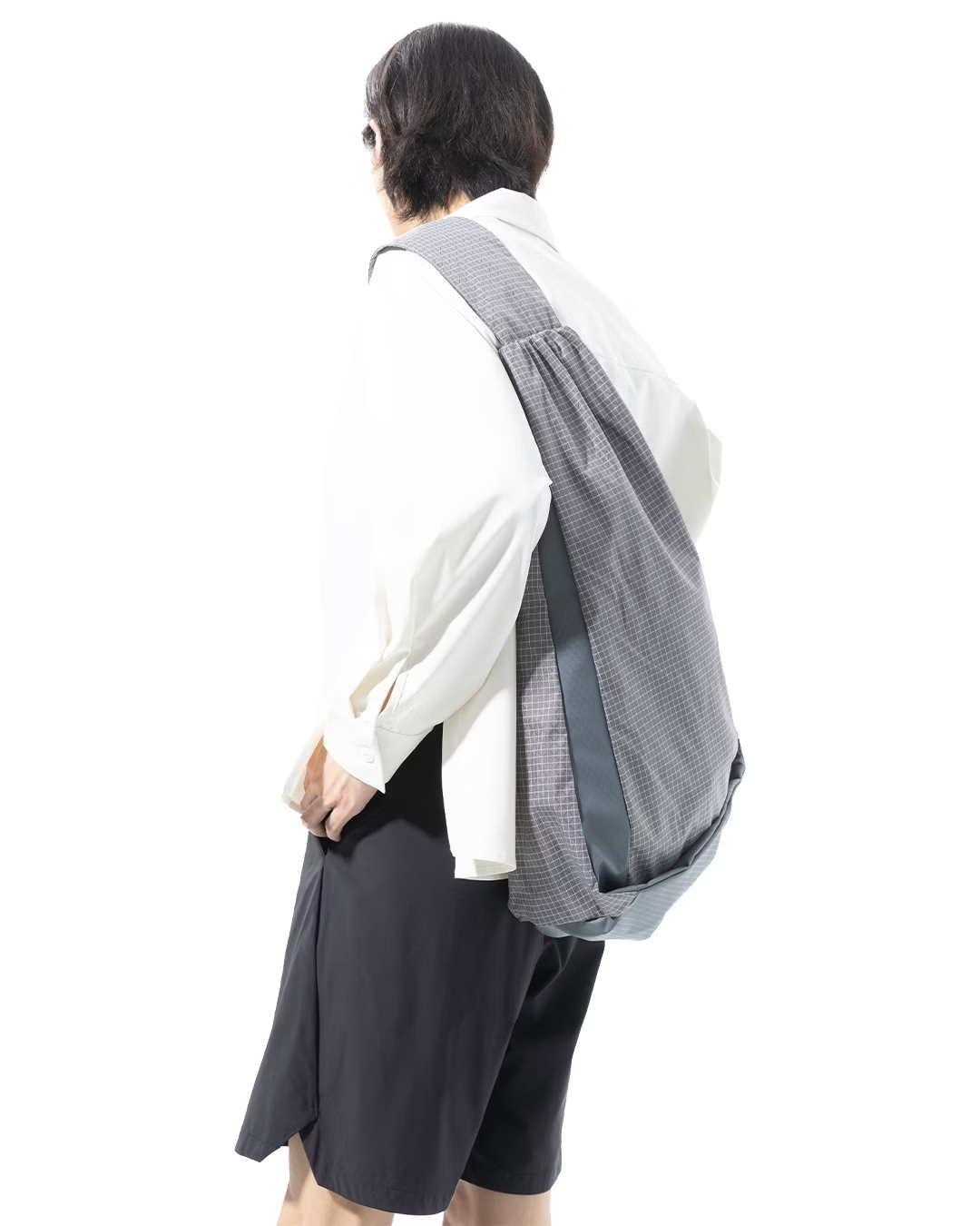 NOUVEAU PROJECT_RIPSTOP GRID BACKPACK (Grey)