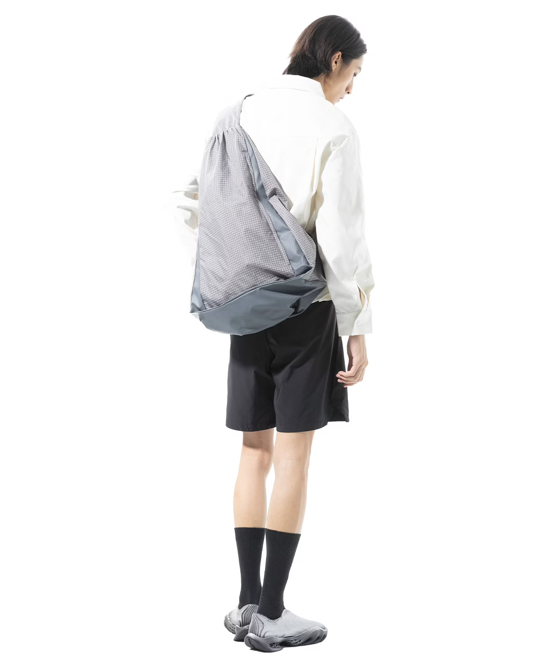 NOUVEAU PROJECT_RIPSTOP GRID BACKPACK (Grey)