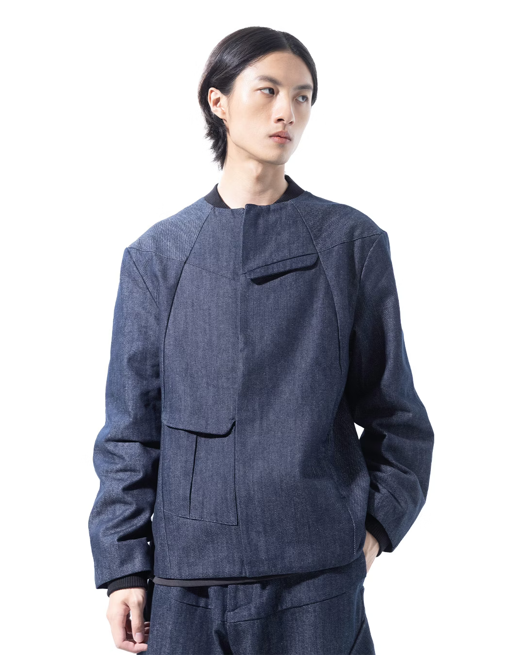 NOUVEAU PROJECT_FLAP POCKET DENIM JACKET (Navy)
