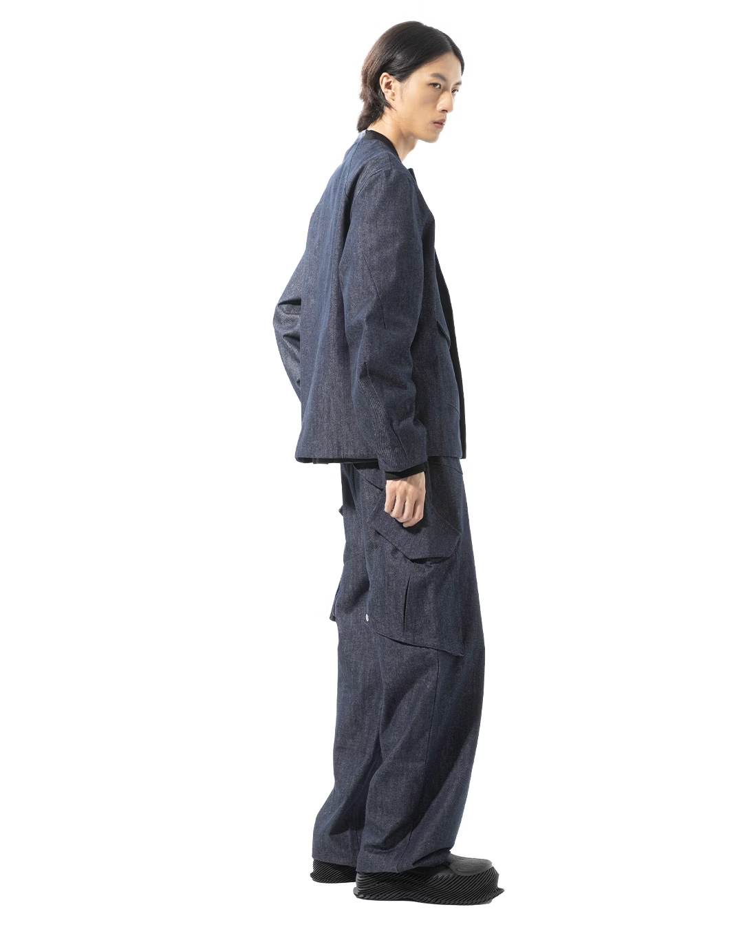 NOUVEAU PROJECT_FLAP POCKET DENIM JACKET (Navy)