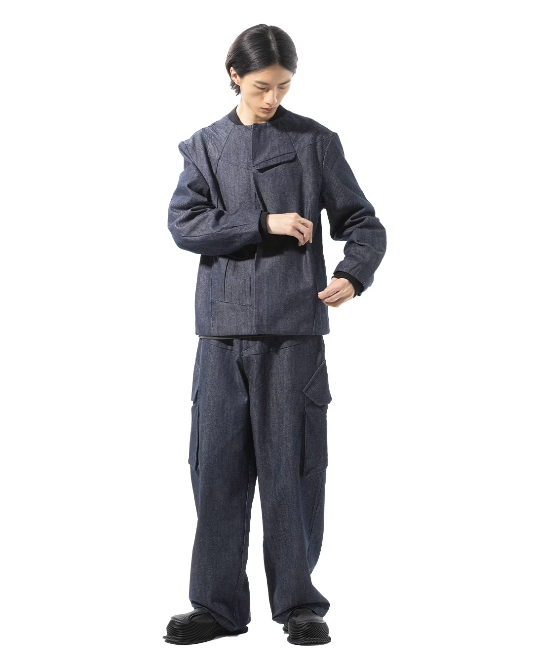 NOUVEAU PROJECT_FLAP POCKET DENIM JACKET (Navy)