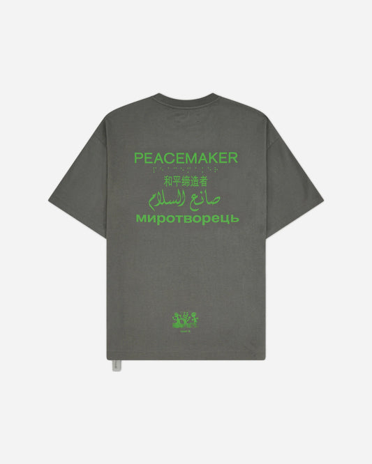 OAMC PEACEMAKER_Loose Fit Tshirt Languages Print (Gray)