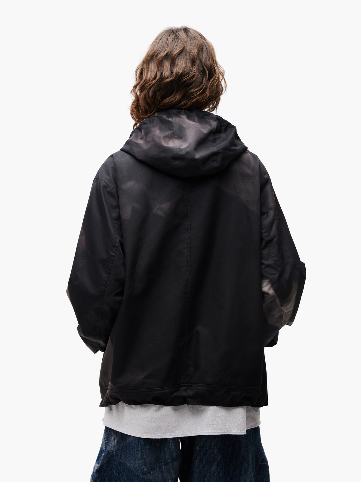 JiyongKim_Sun-Bleached Asymmetric Front Jacket (Black)