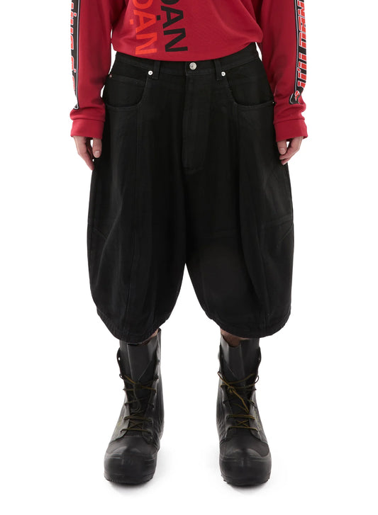 LU'U DAN_PUFFA SHORTS (Black)