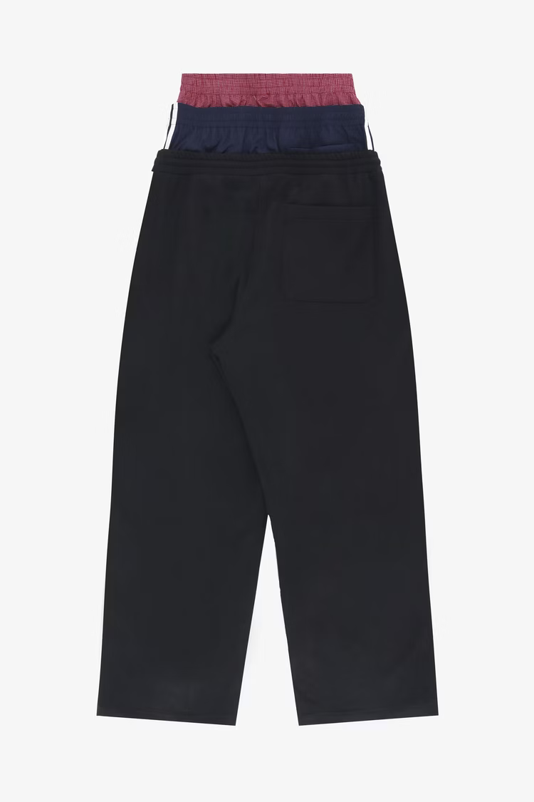 PROJECT G/R_3 LAYERED SWEAT PANTS (Black)