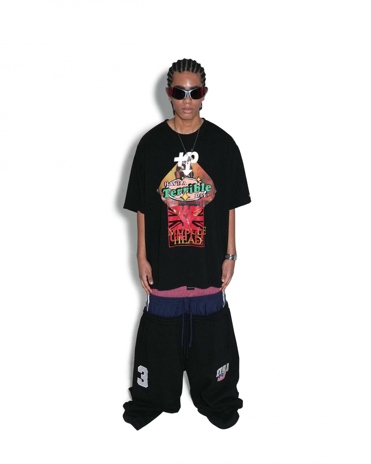 PROJECT G/R_3 LAYERED SWEAT PANTS (Black) – TOBIRA STORE