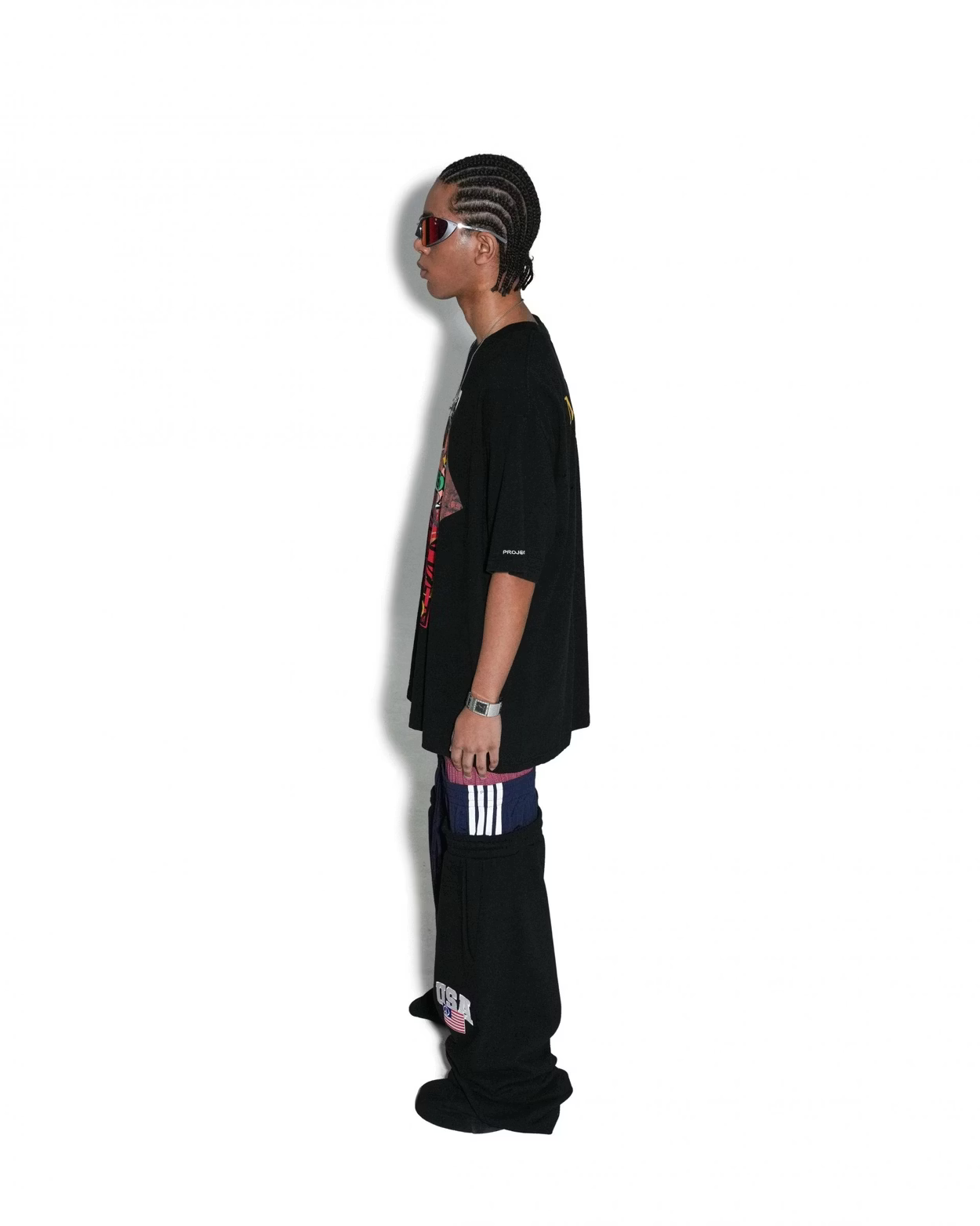 PROJECT G/R_3 LAYERED SWEAT PANTS (Black) – TOBIRA STORE