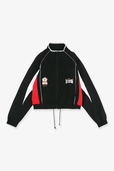 PROJECT G/R_RECONSTRUCTED HYBRID TRACK JACKET (Black)
