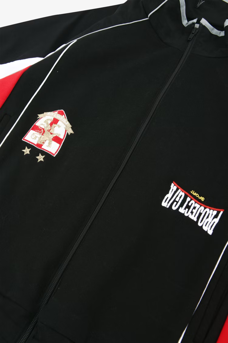 PROJECT G/R_RECONSTRUCTED HYBRID TRACK JACKET (Black)