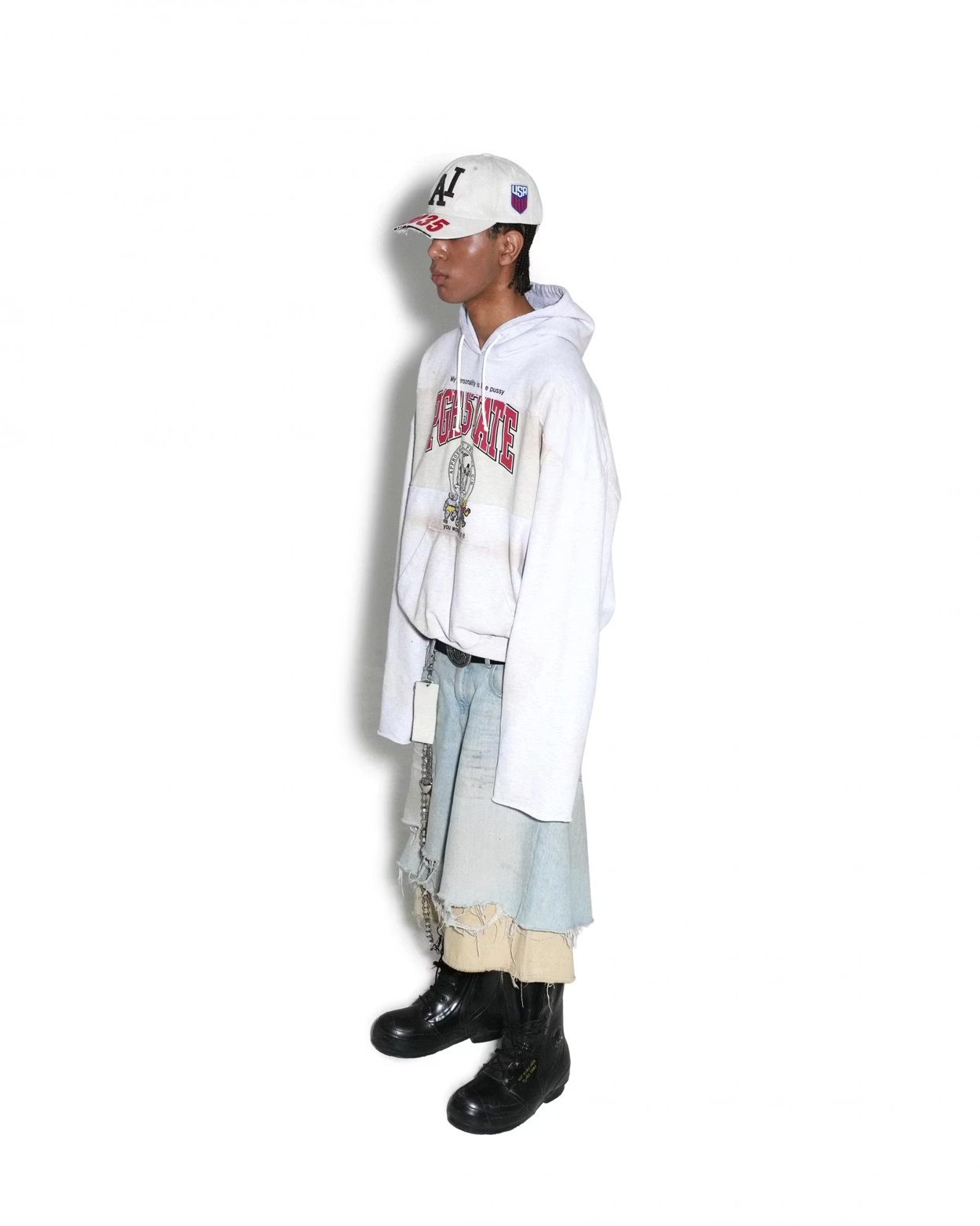 PROJECT G/R_REWORKED SPORT HOODIE (Dirty Melange)